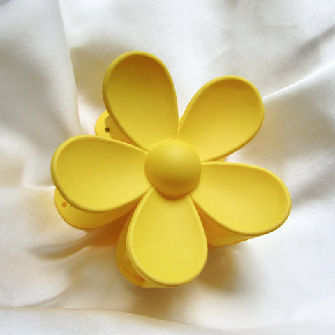 Yellow Posy Claw Clip
