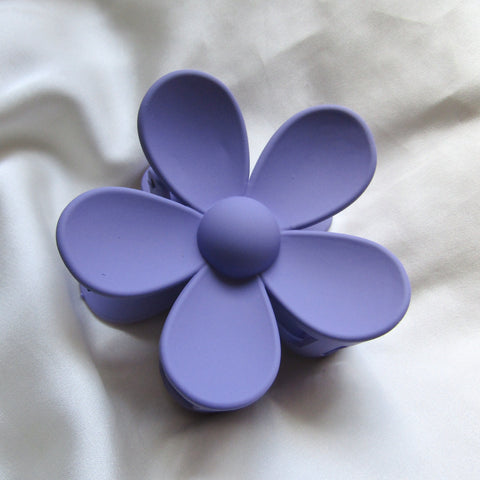 Purple Posy Claw Clip