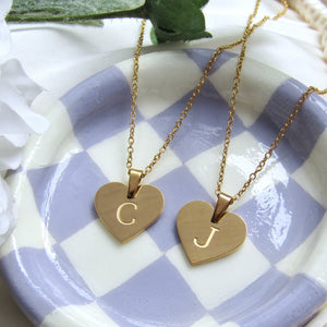 Engraved Heart Necklace