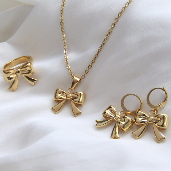 Cutesy Bow Mini Hoop Earrings