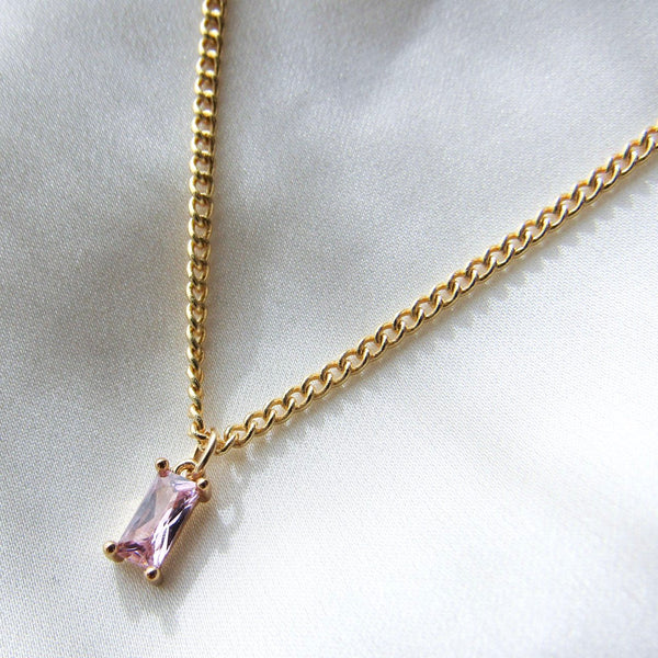 Pink Gem Necklace