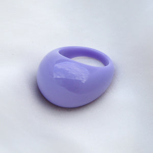 Purple Acrylic Dome Ring