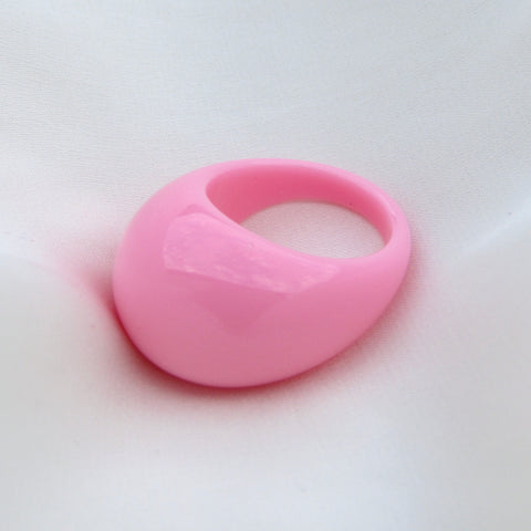 Light Pink Acrylic Dome Ring