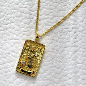 Temperance Tarot Card Pendant Necklace