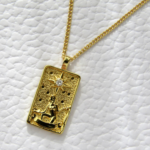 The Star Tarot Card Pendant Necklace