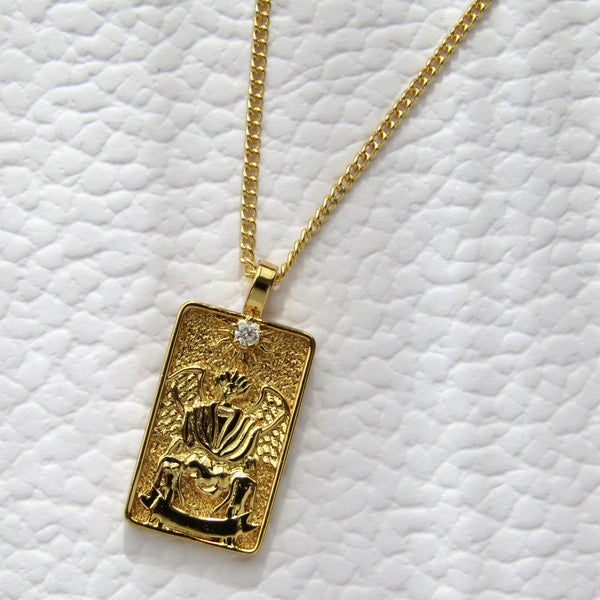 The Devil Tarot Card Pendant Necklace