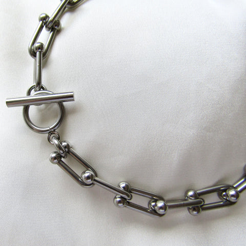 Chunky Silver Chain Necklace