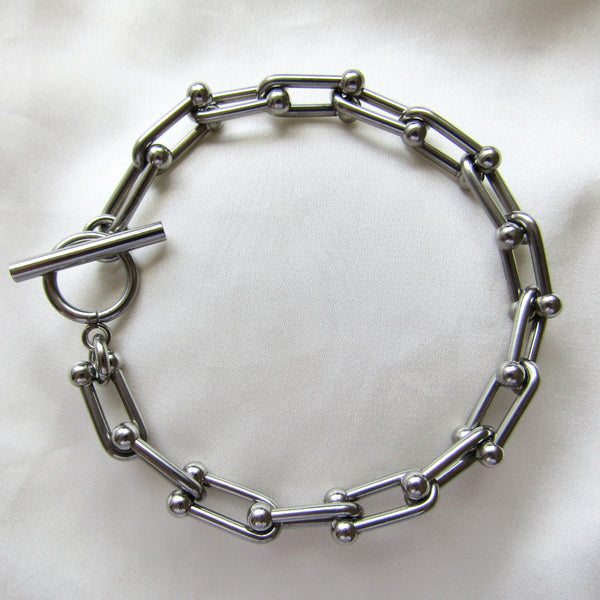 Silver Chunky Chain Bracelet