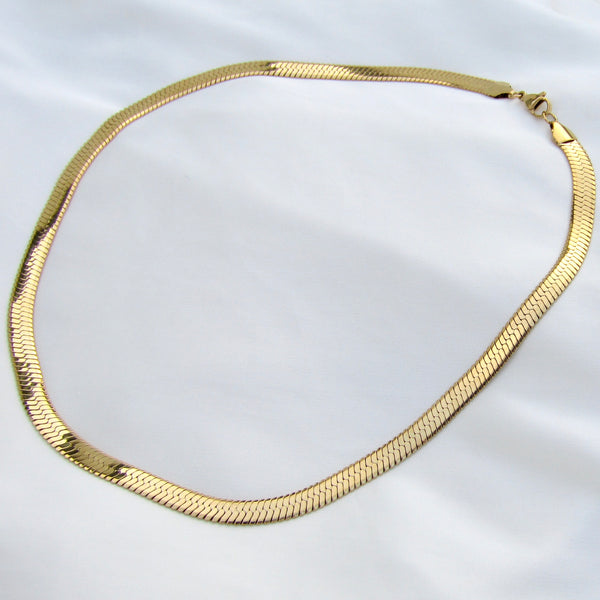 Gold Snake Chain Necklace