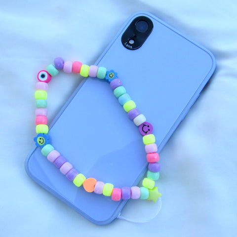 Pastel Beaded Phone Strap