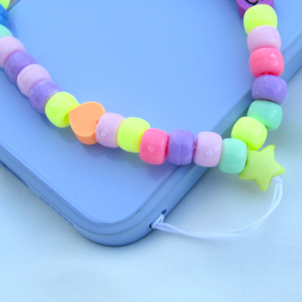 Pastel Beaded Phone Strap