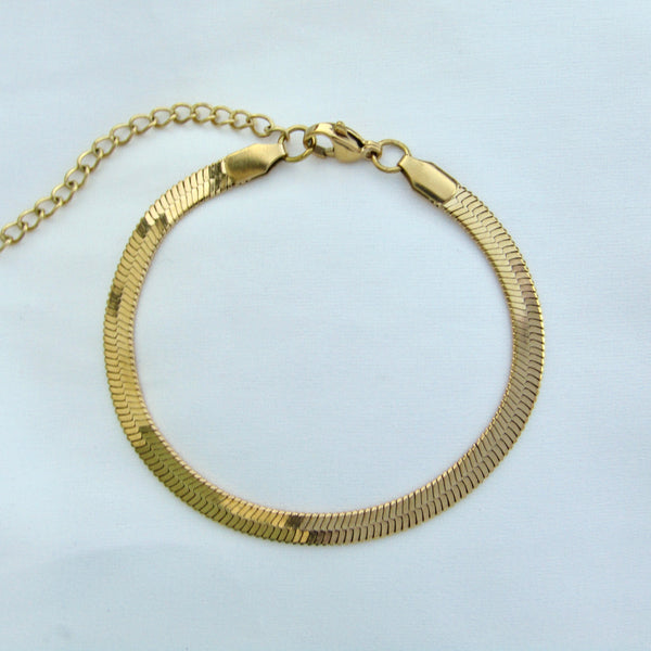 Gold Snake Chain Bracelet