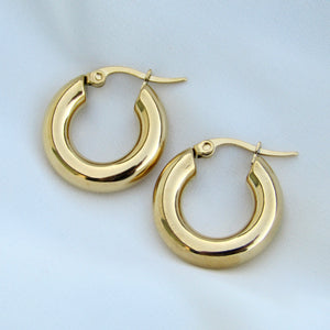 Chunky Gold Hoops