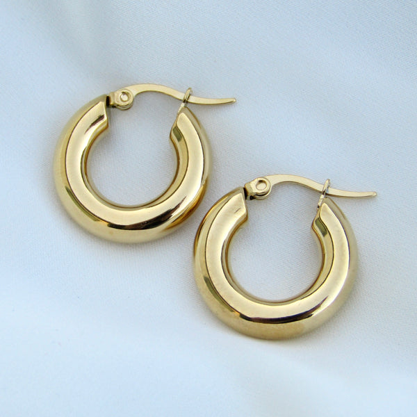 Chunky Gold Hoops