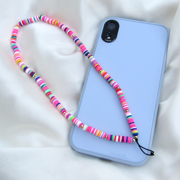 Bright Beaded Phone Strap