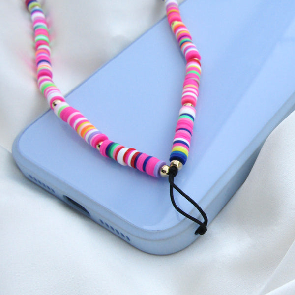 Bright Beaded Phone Strap