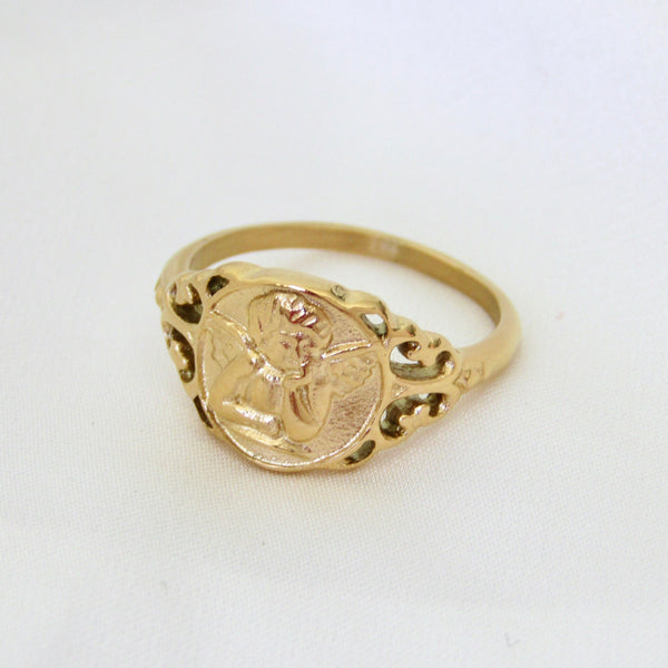 Gold Mini Angel Ring