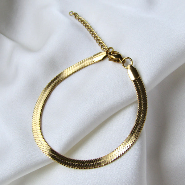 Gold Snake Chain Bracelet