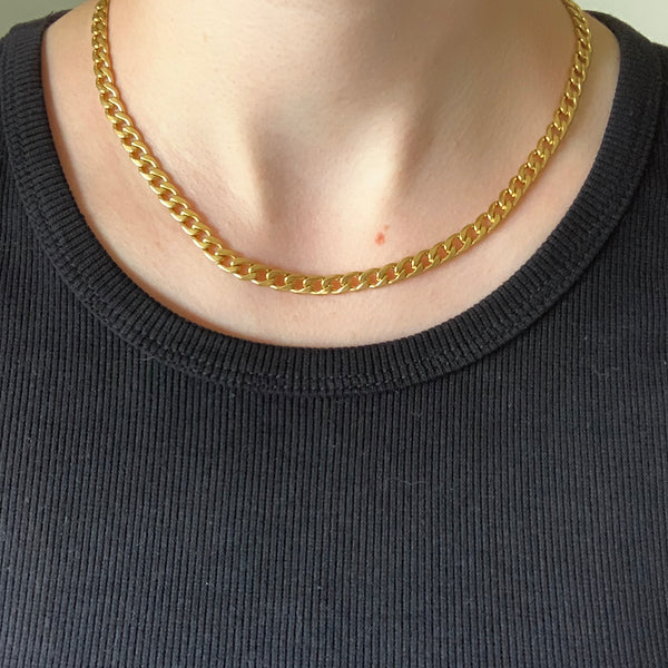 Gold Cuban Chain Necklace