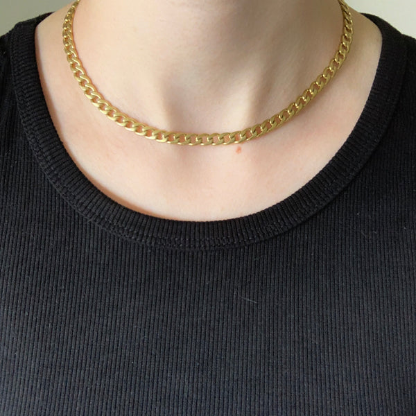 Gold Cuban Chain Necklace