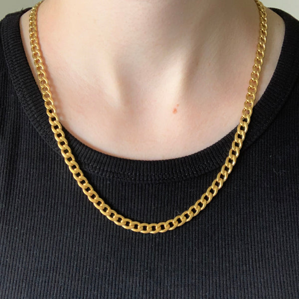 Gold Cuban Chain Necklace