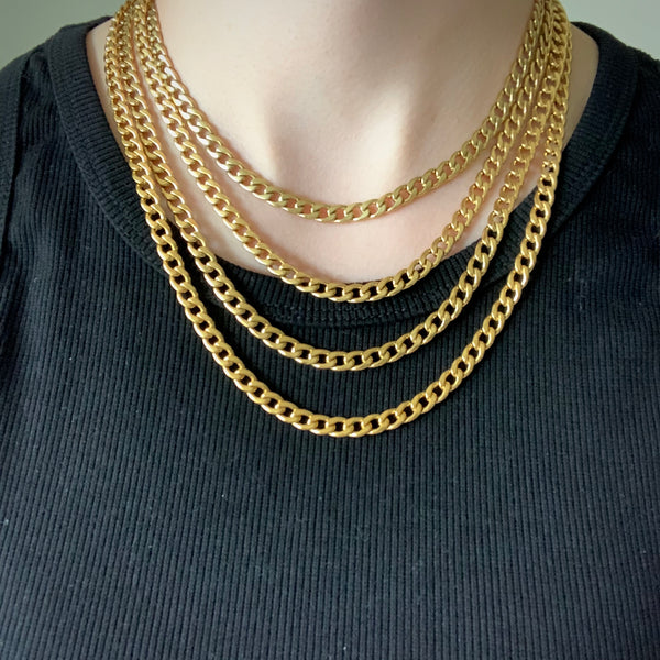 Gold Cuban Chain Necklace