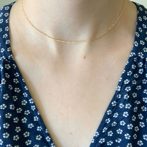 Dainty Figaro Chain Necklace