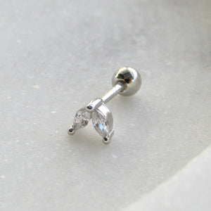 Silver Myrtle Cartilage Earring