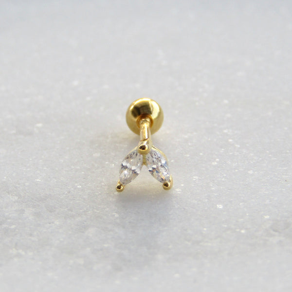 Gold Myrtle Cartilage Earring