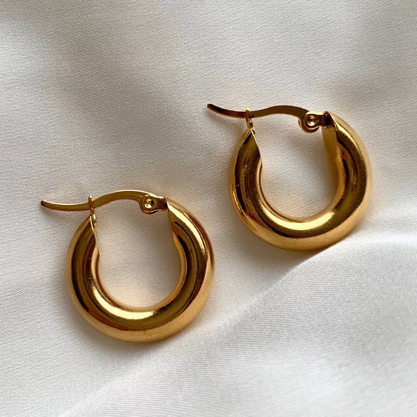 Chunky Gold Hoops