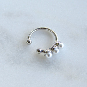 Silver Eva Ear Cuff