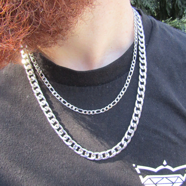 Silver James Cuban Chain Necklace