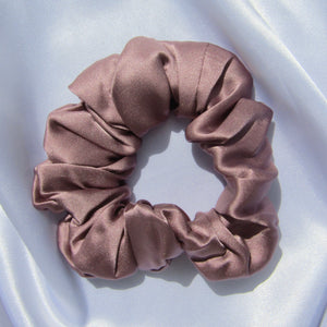 Dusty Pink Silk Hair Scrunchie