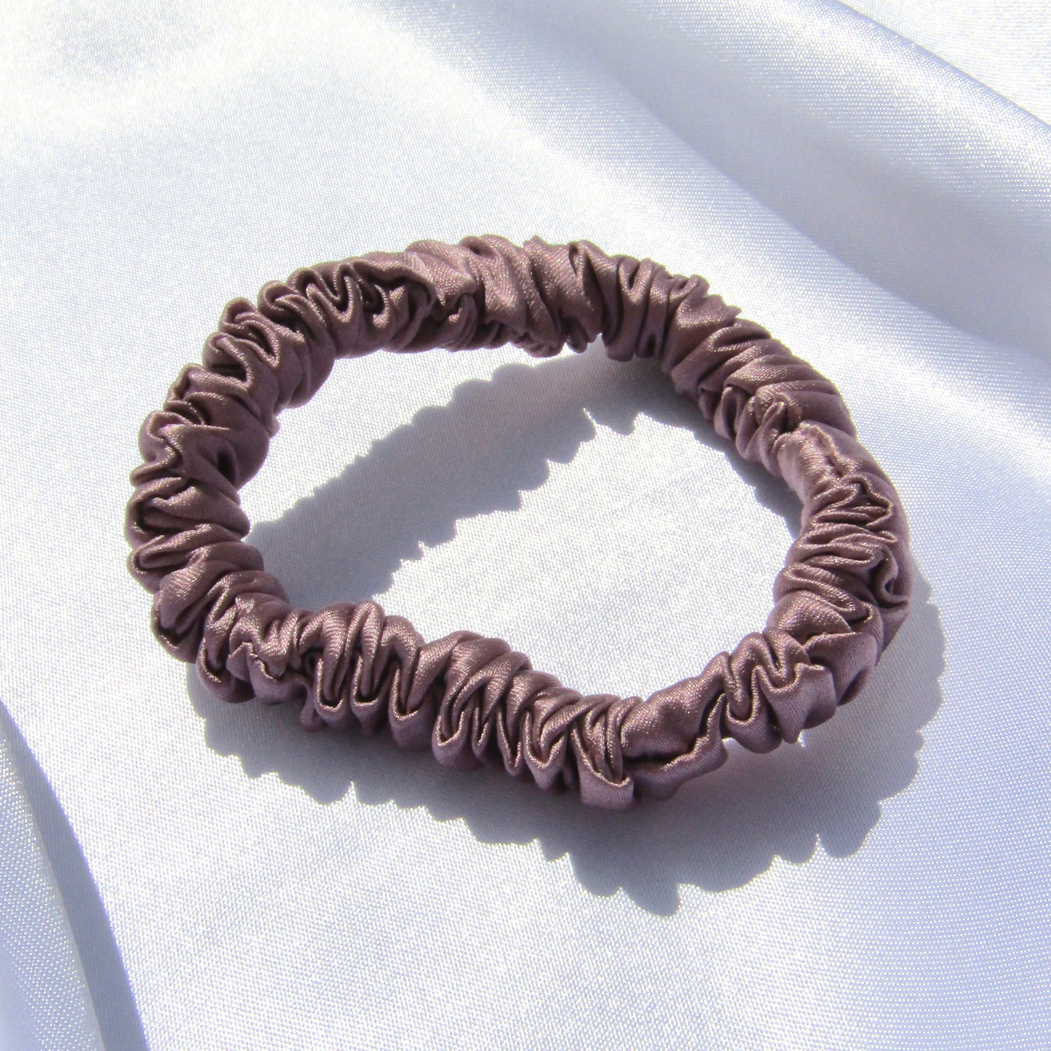 Dusty Pink Silk Hair Tie