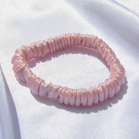 Light Pink Silk Hair Tie