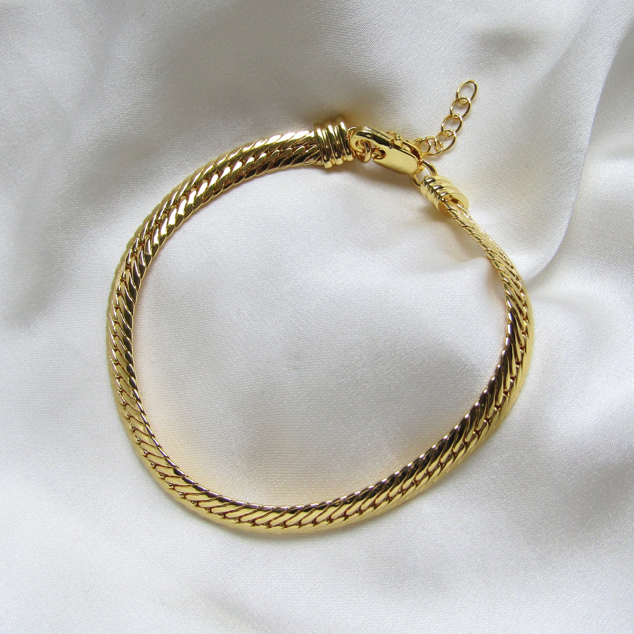 Gold Serpent Chain Bracelet