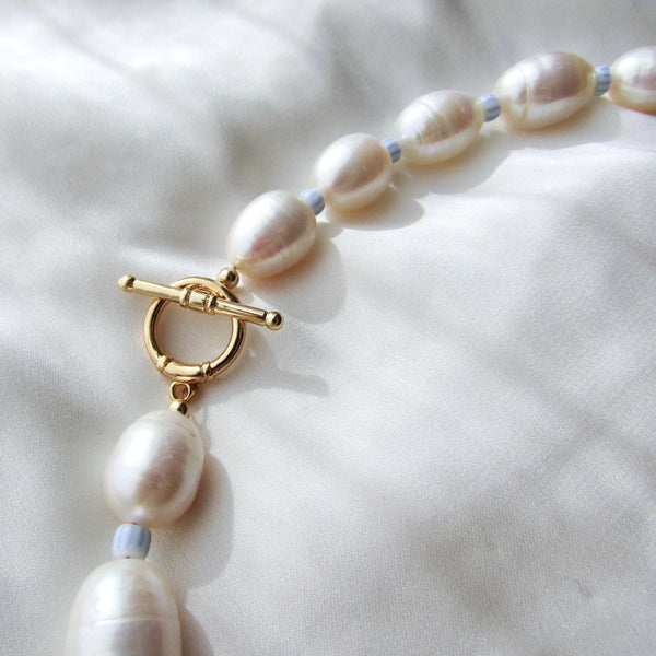 Pearl Porcelain Bead Necklace