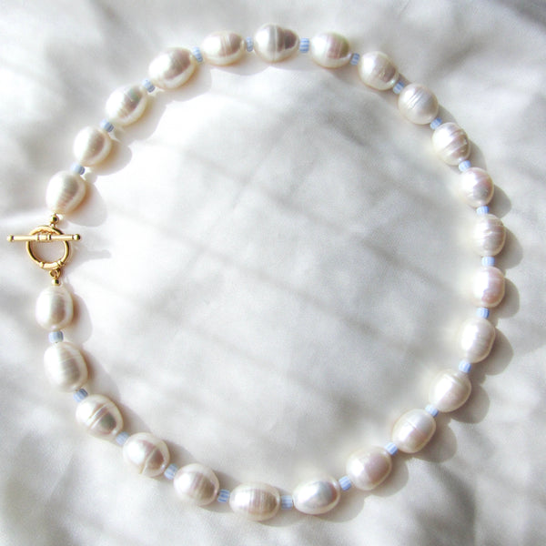 Pearl Porcelain Bead Necklace