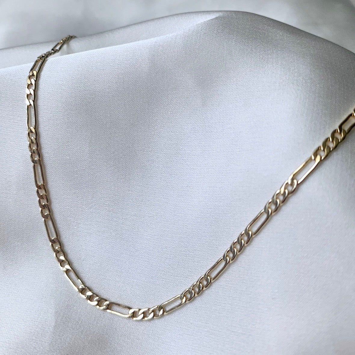 Gold Figaro Chain Necklace