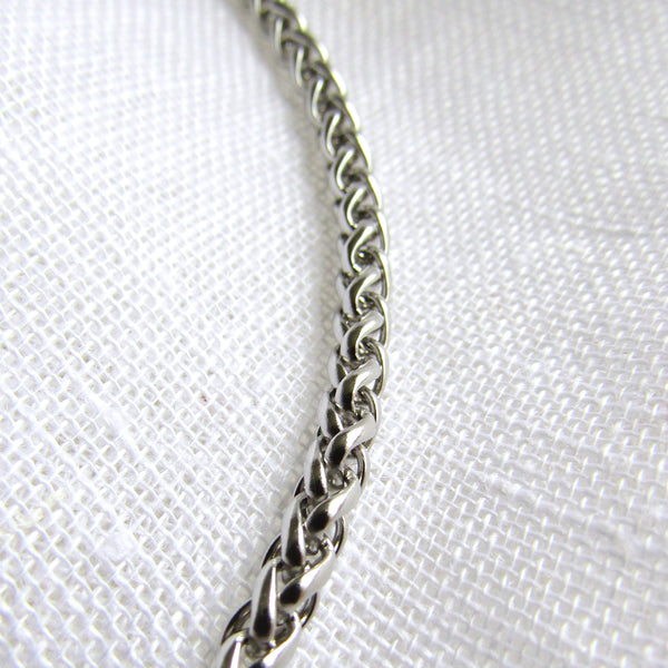 Silver Woven Chain Necklace