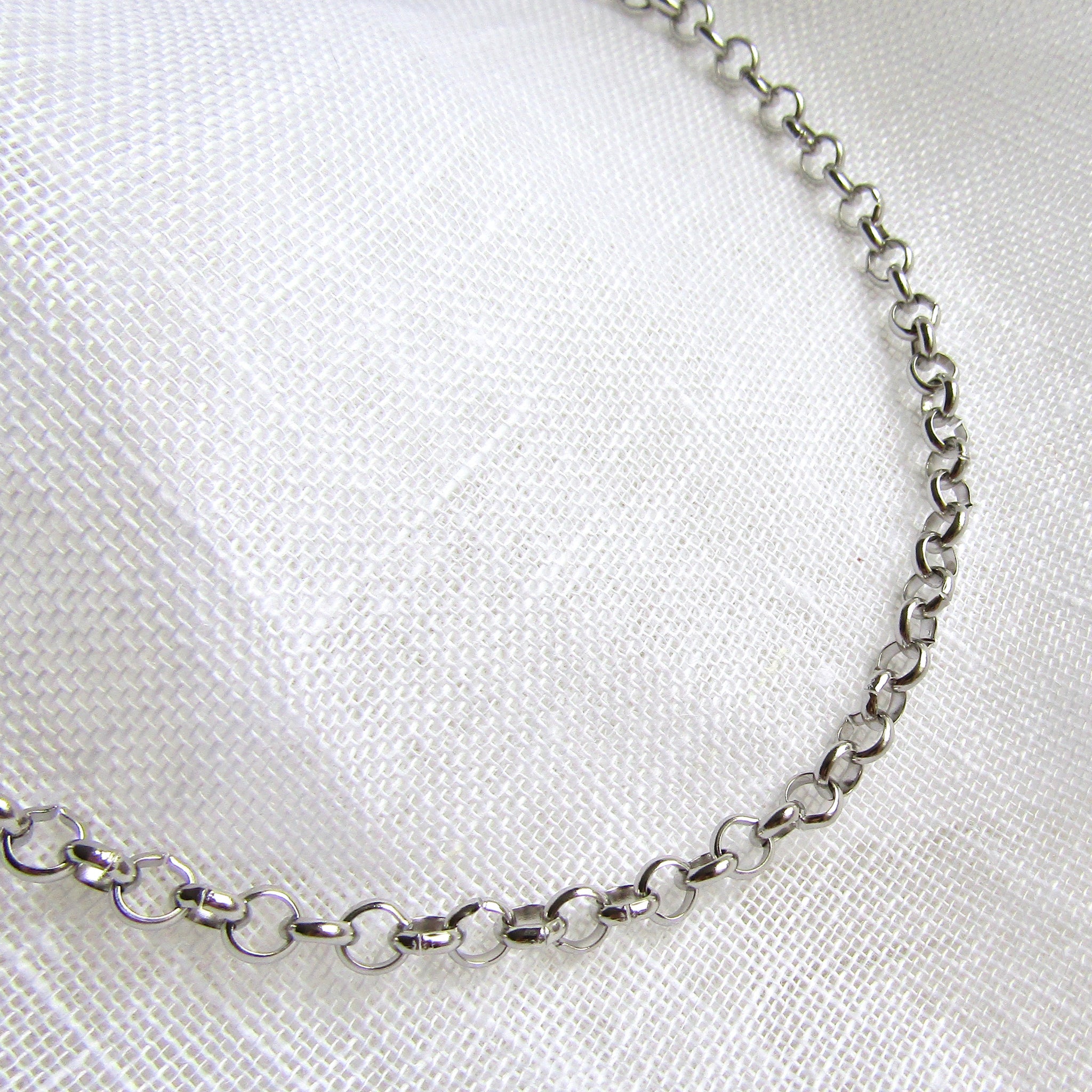 Silver Rolo Chain Necklace