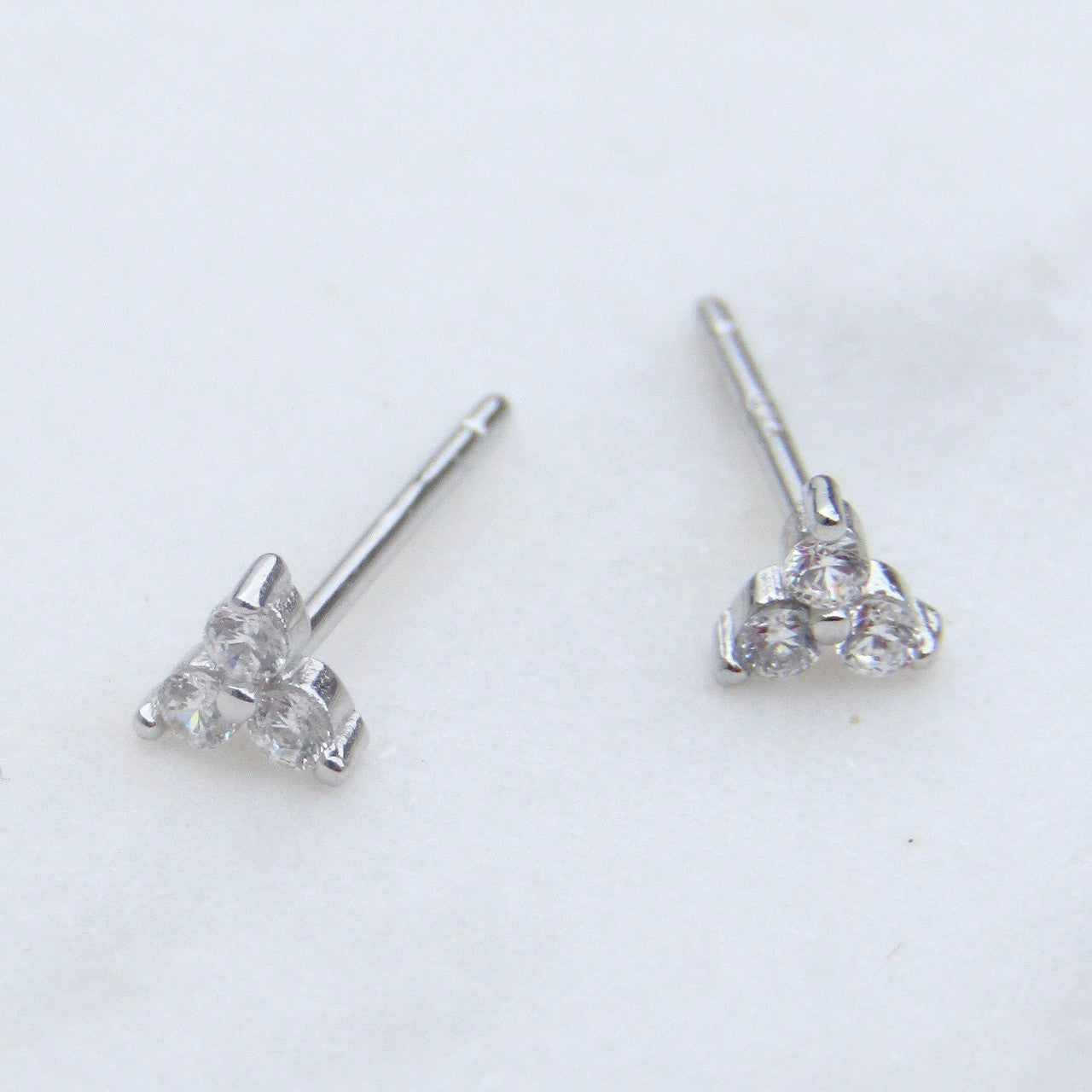 Silver Trefoil Studs