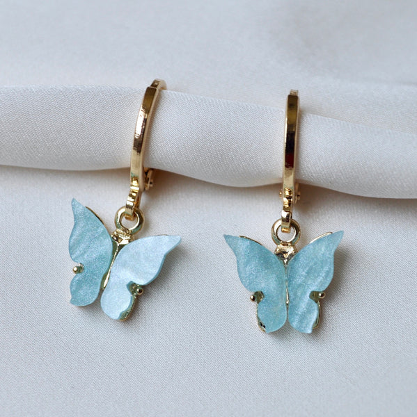 Light Blue Butterfly Huggies