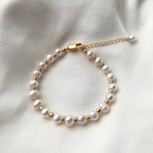 Gold Pearl Bracelet