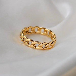 Gold Chain Ring