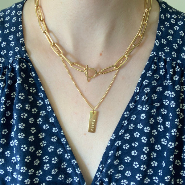 Chunky Gold Chain Necklace